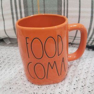 Rae Dunn "FOOD COMA" Orange Mug Collection